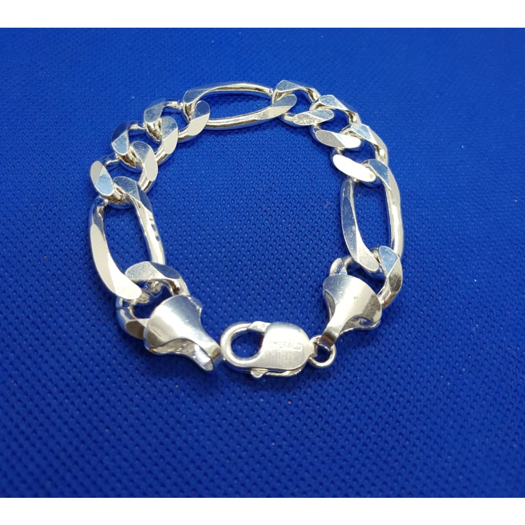 Sterling Silver Figaro N Bracelet (7.5 inches) - Bracelet