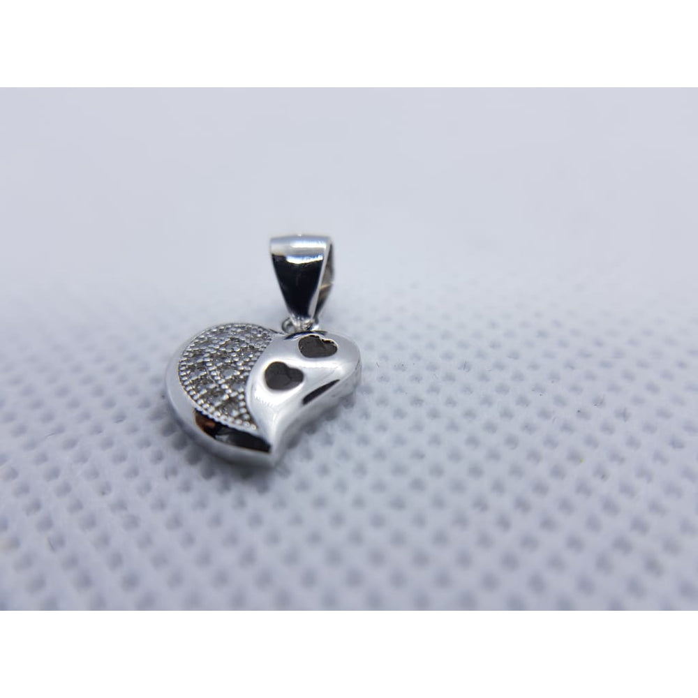 Sterling silver Heart pendant - Pendant