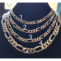 Load image into Gallery viewer, Sterling Silver heavy Mens Figaro Chain 14mm (128) -
