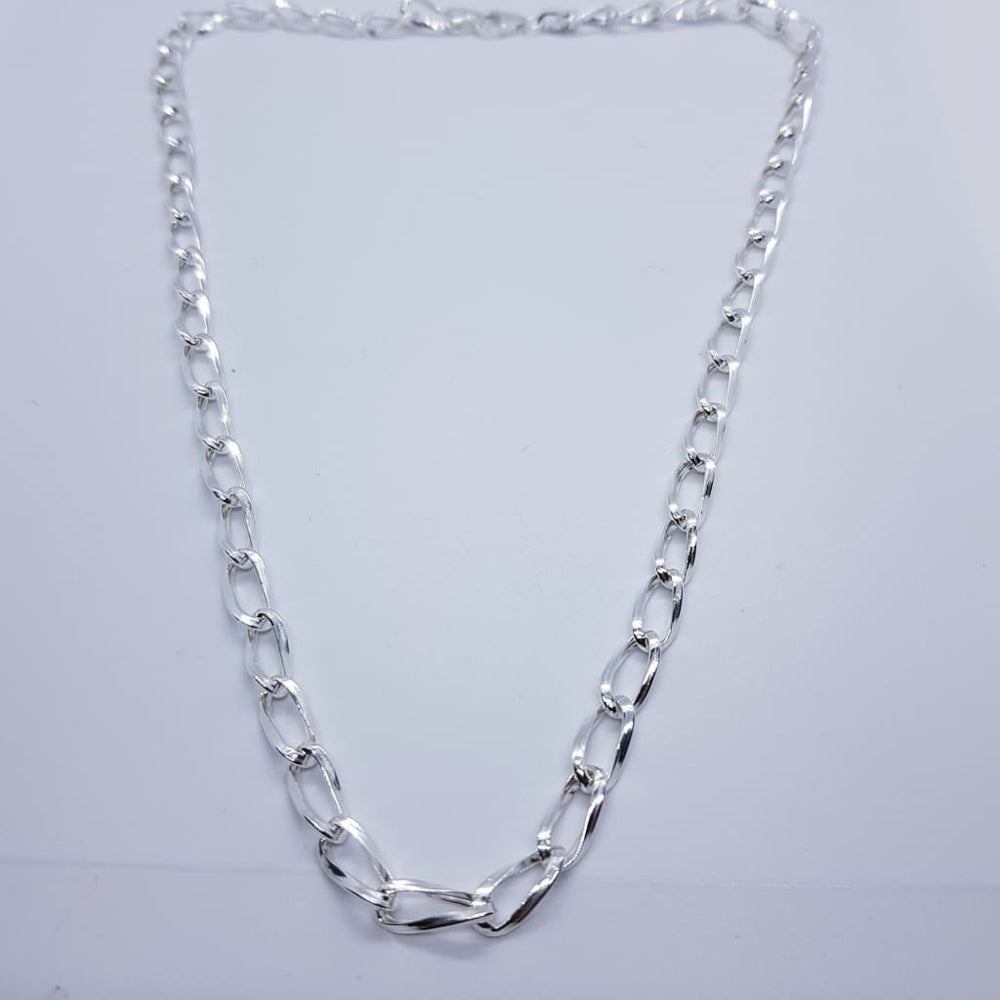 Sterling Silver Hollow Chain (011) - Necklace