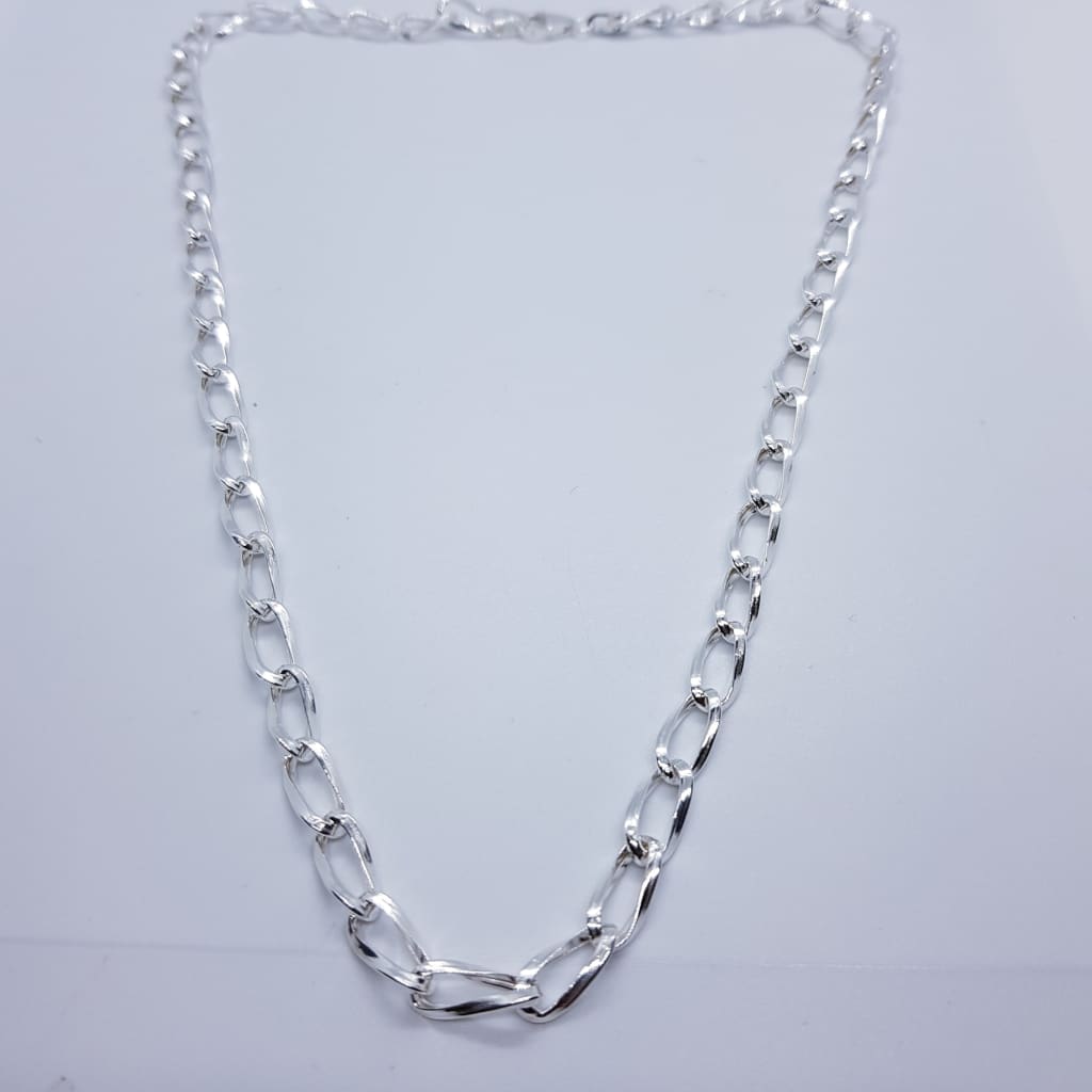 Sterling Silver Hollow Chain (011) - Necklace