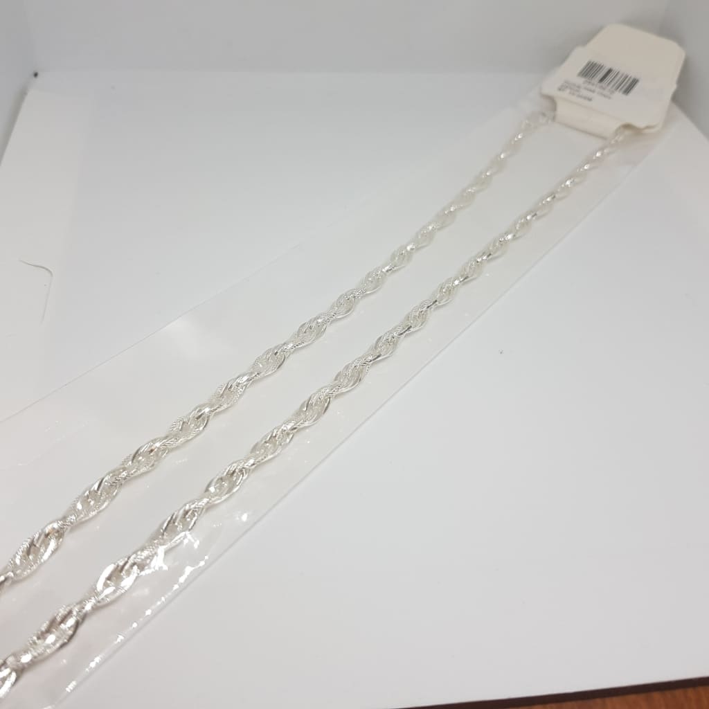 22 inch sterling silver rope deals chain