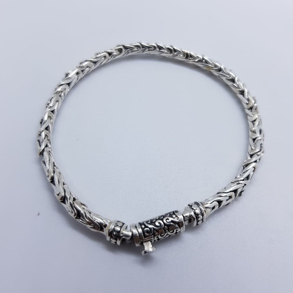 Sterling Silver Indonesian Bracelet (23) 8.5Inch - Bracelet