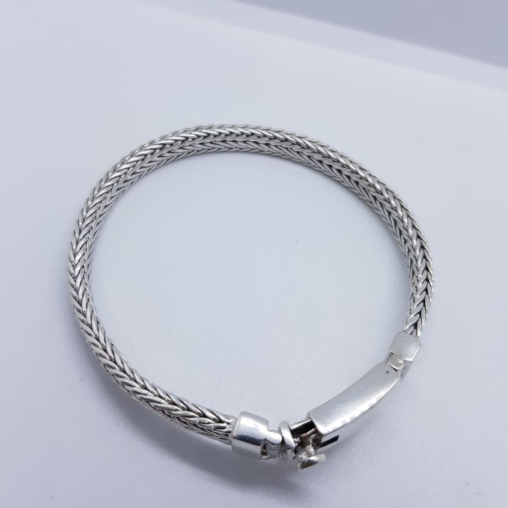 Sterling Silver Indonesian Bracelet (31) 8.5Inch - Bracelet