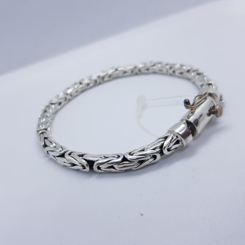 Sterling Silver Indonesian Bracelet (37) 9 Inch - Bracelet