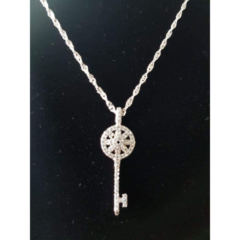 Sterling silver key to your heart Necklace - Necklace