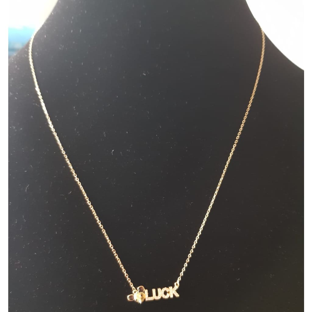 Sterling silver luck Necklace - Necklace