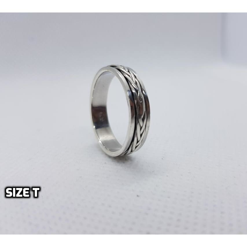 Sterling Silver Moving band zigzag Purity 925 - Silver Ring