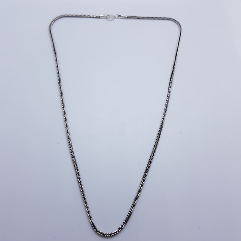 Sterling Silver Oxidized Chain 16 Inch (06) - Necklace