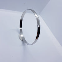 Load image into Gallery viewer, Sterling Silver R-Finish Bangle/Kada (151) 65MM - Bracelets
