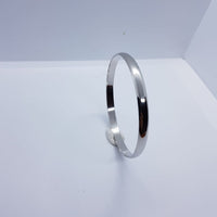 Load image into Gallery viewer, Sterling Silver R-Finish Bangle/Kada (151) 65MM - Bracelets

