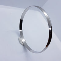 Load image into Gallery viewer, Sterling Silver R-Finish Bangle/Kada (151) 65MM - Bracelets
