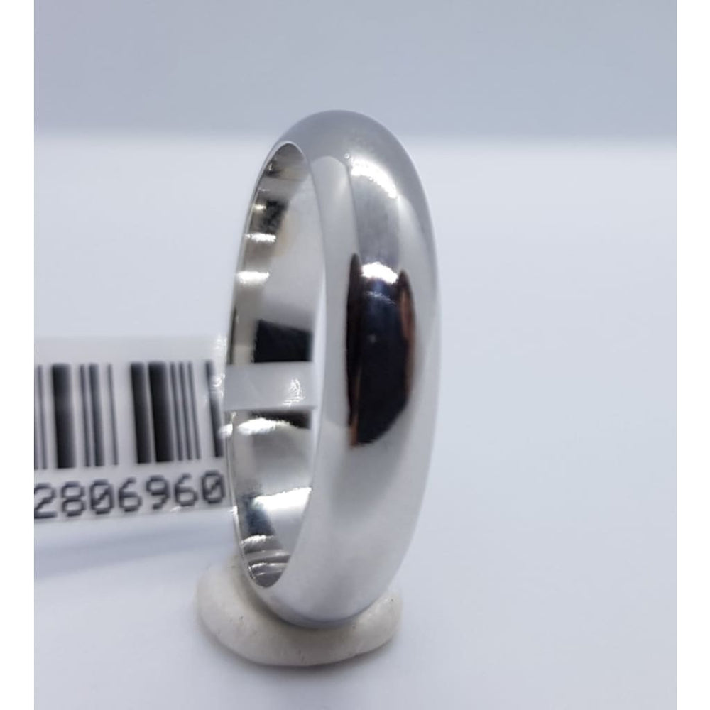 Sterling Silver Rhodium Ring (052) Size V - Rings