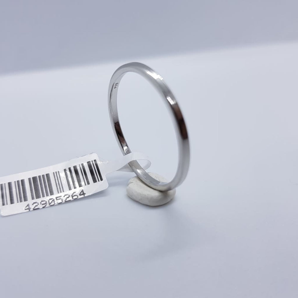 Sterling Silver Rhodium Ring (183) Size X - Rings