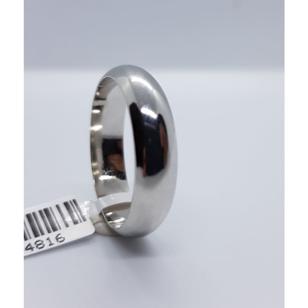 Sterling Silver Rhodium Ring (647) Size Y - Rings