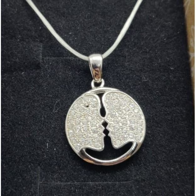 Sterling silver together pendant - Pendant